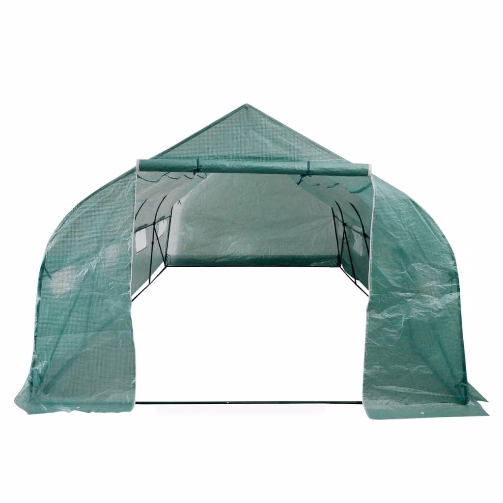Serra Polietilene Portatile Accessibile Struttura Acciaio 18 m²