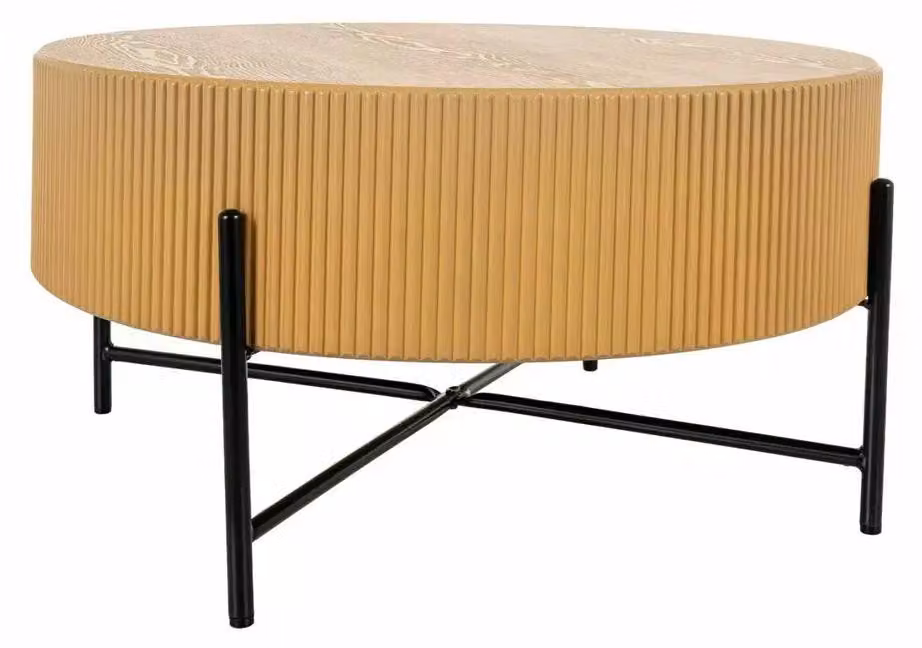 FURNLUX Tavolino Tuca, colore marrone e nero, 80 cm. / Colore principale: / Dimensioni: