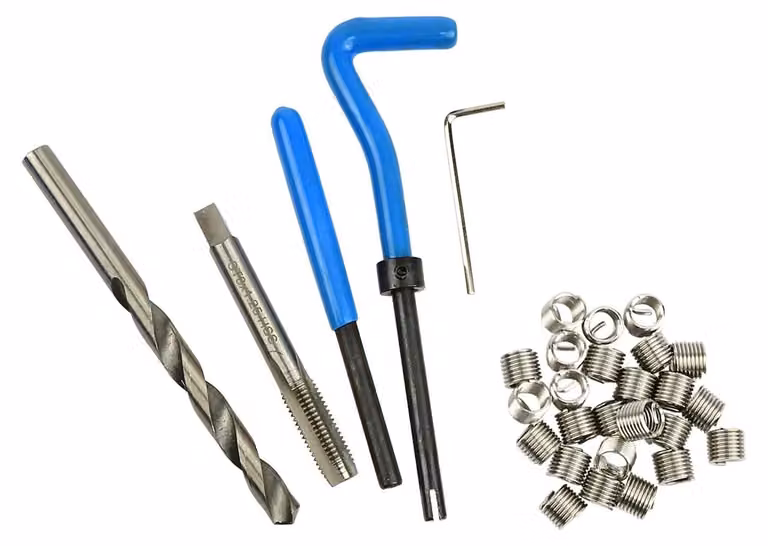 Kit riparazione filettatura M8 x 1.25, strumenti di riparazione filo, set inserto compatibile ,utensili manuali per per filetti auto Geko