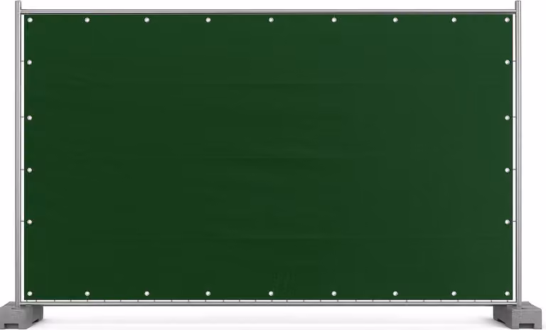 Telone per recinzione del cantiere Telone per la privacy in tessuto PE con occhielli Telone di copertura verde 1,76 x 3,41 m