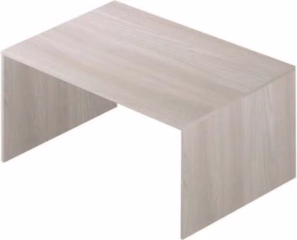 Scrivania moderna Sarmog in legno color beige L/P/H: 120 x 73 x 73 cm