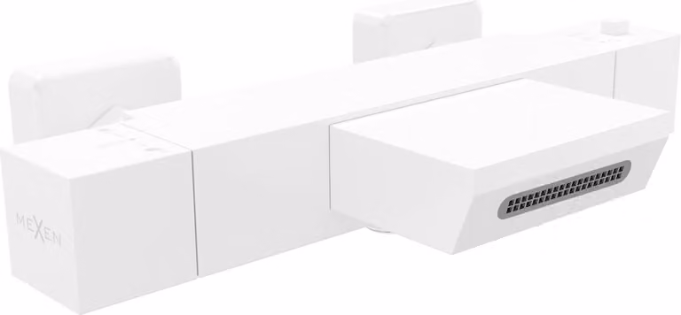Mexen Cube miscelatore termostatico per vasca da bagno, bianco - 77360-20