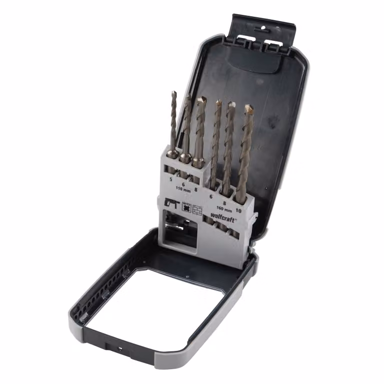set di 6 punte per martello wolfcraft standard 5-10 mm 7113000