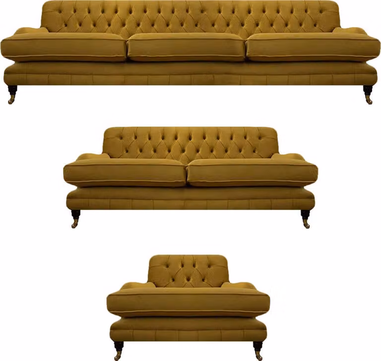 Wohnzimmer Chesterfield Modern Sofagarnitur 3tlg Polstermöbel Einrichtung