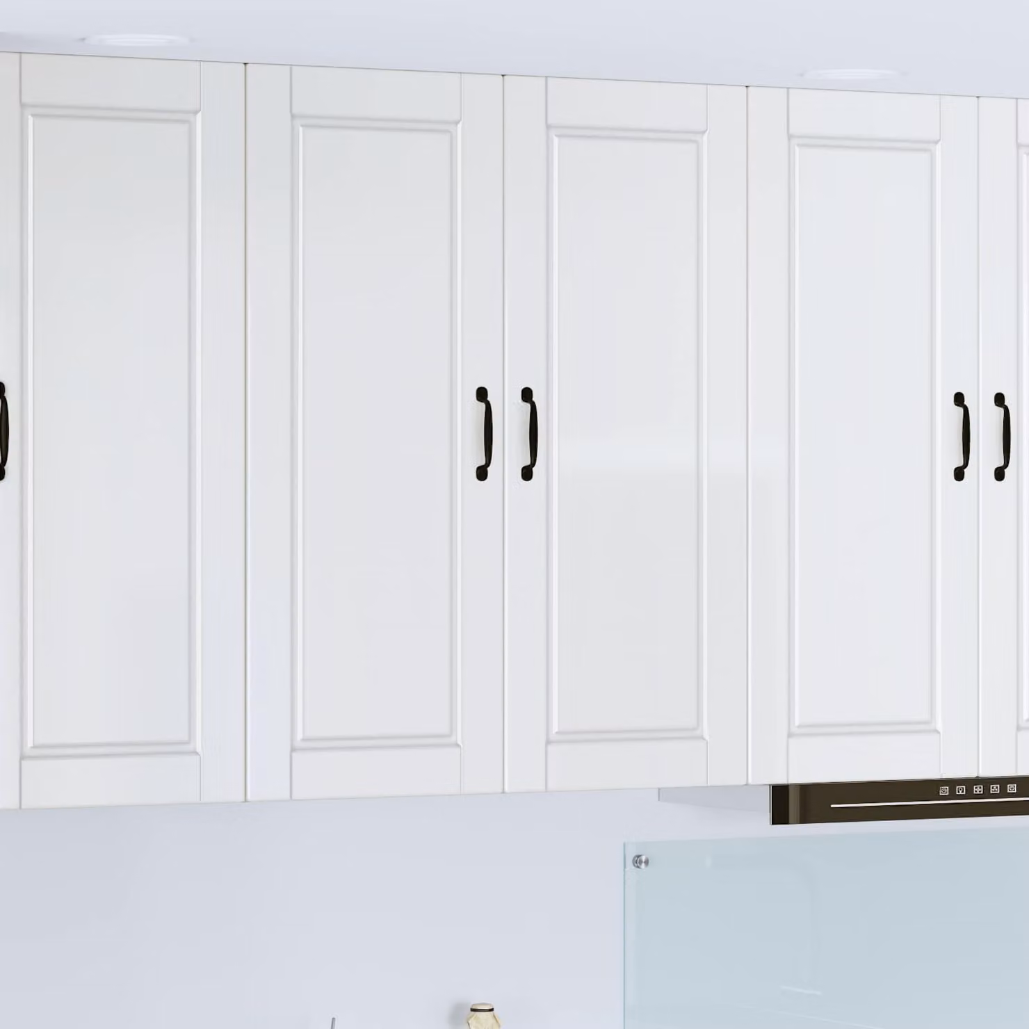 Armadietto da cucina a muro vidaXL Bianco Lucido L: 80 cm, P: 31 cm, H: 100 cm