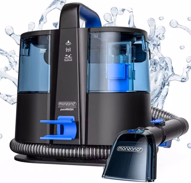 Aspirapolvere Monzana SC4000 Nero/Blu 400W con funzione per peli di animali e acqua calda – 1