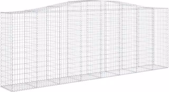 Cesto Gabbione ad Arco 400x50x140/160 cm Ferro Zincato