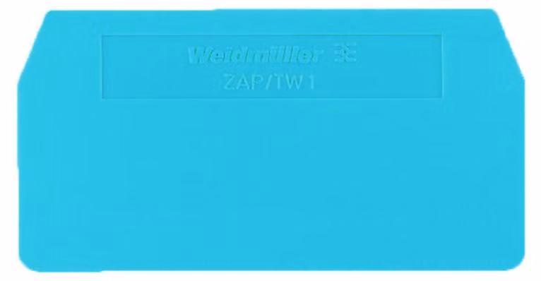 Weidmüller ZAP/TW 1 BL, piastra terminale, 50 pezzi, Wemid, blu, -50 - 120 °C, V0
