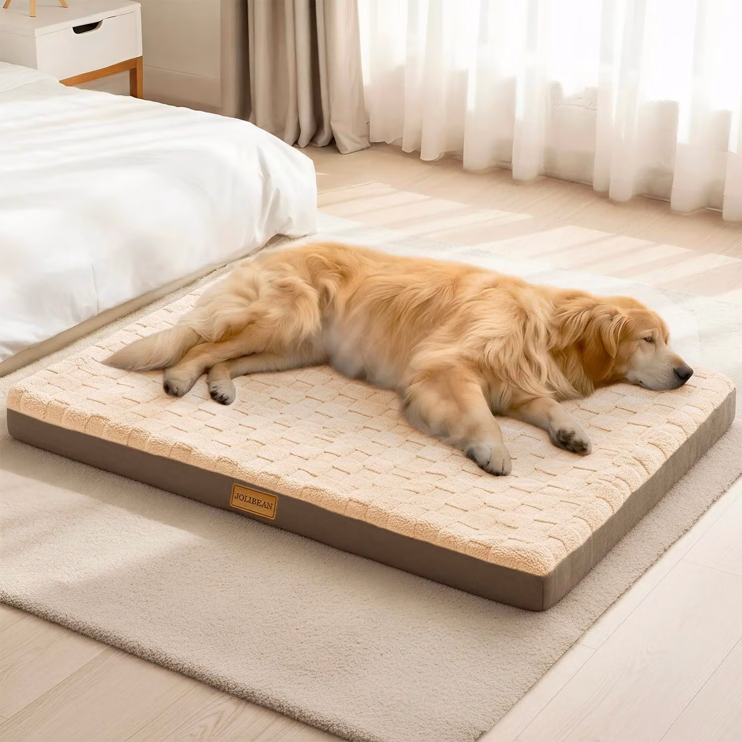 Cuccia ortopedica per cani, materasso lavabile, dimensioni 142 x 102 cm, per cani