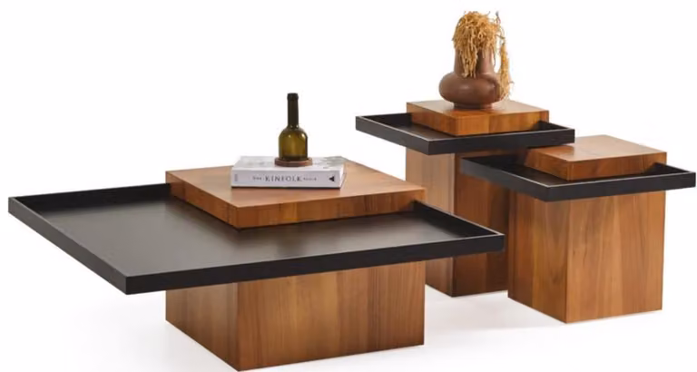 Tavolini da salotto Moderni Nuovi In legno Quadrati Confortevoli Esclusivi