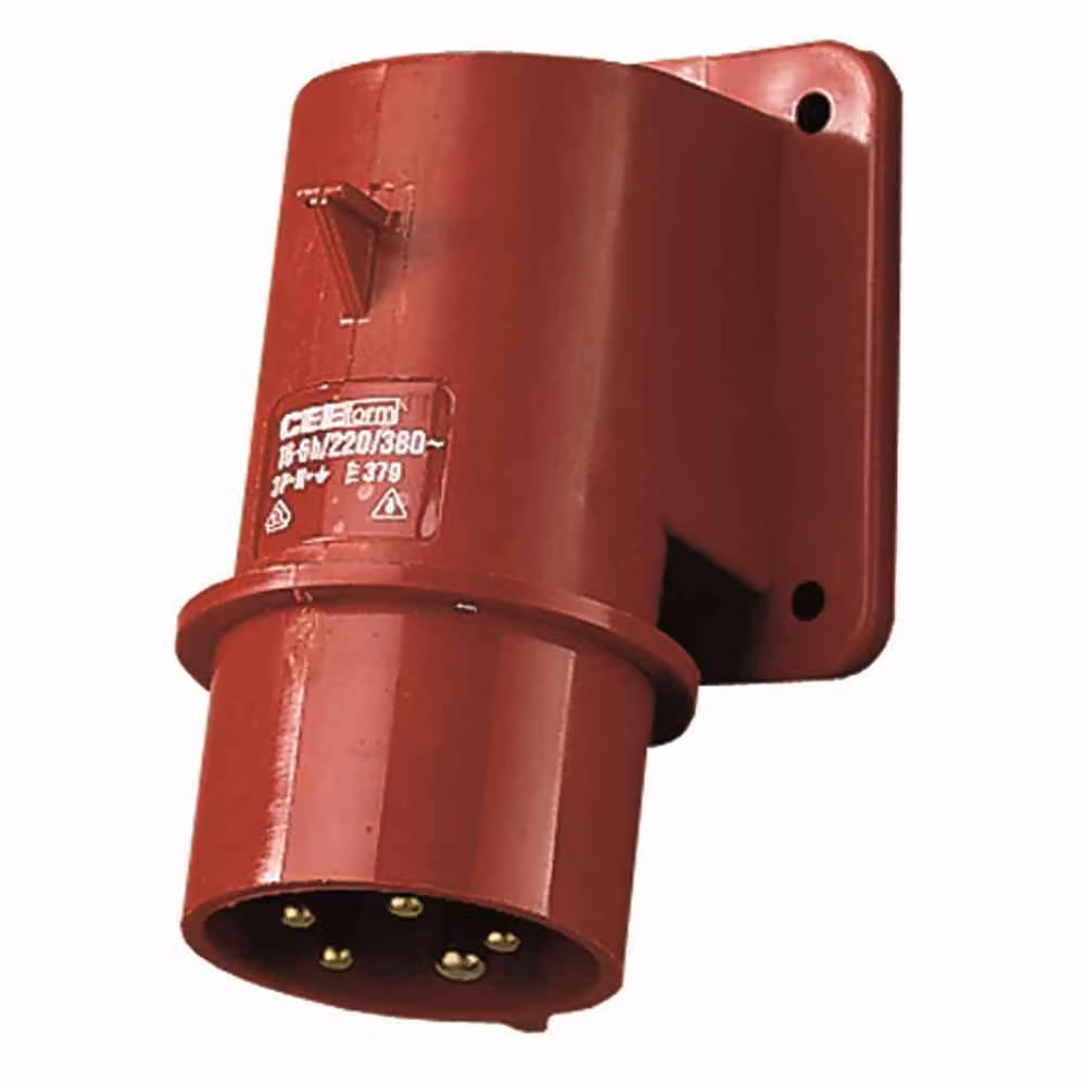 Spina Mennekes da superficie 16A,5p,6h,400V,IP44 379