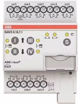 Stotz S&J Interruttore/attuatore cieco 8gang 16A, REG SAH/S8.16.7.1 (2CDG110250R0011)