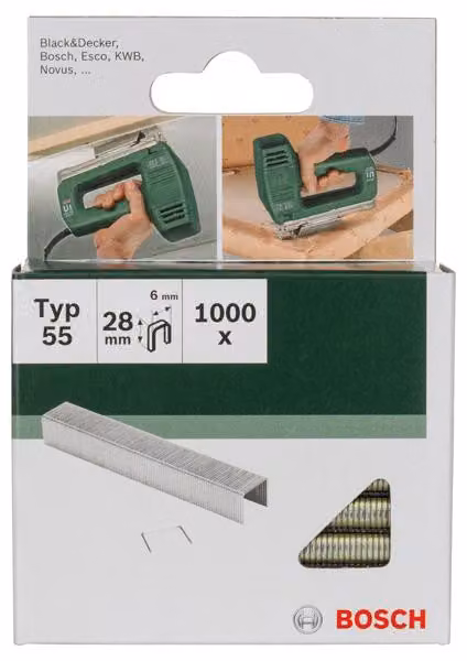 Bosch 2 609 255 830, Confezione di fascette, 2,8 cm, Fissaggio, 6 mm, 1000 fascette