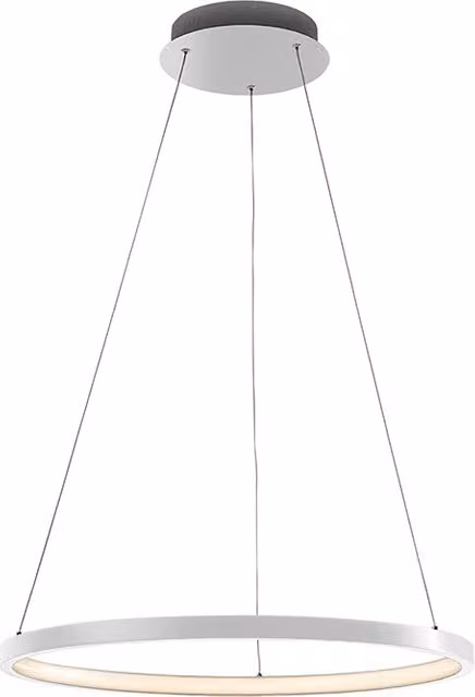 ZERUM Sospensione LED 32W 3000K Bianco - Lampada Anello in Alluminio IP20 Design Minimale per Ambienti Moderni - Rossini Group
