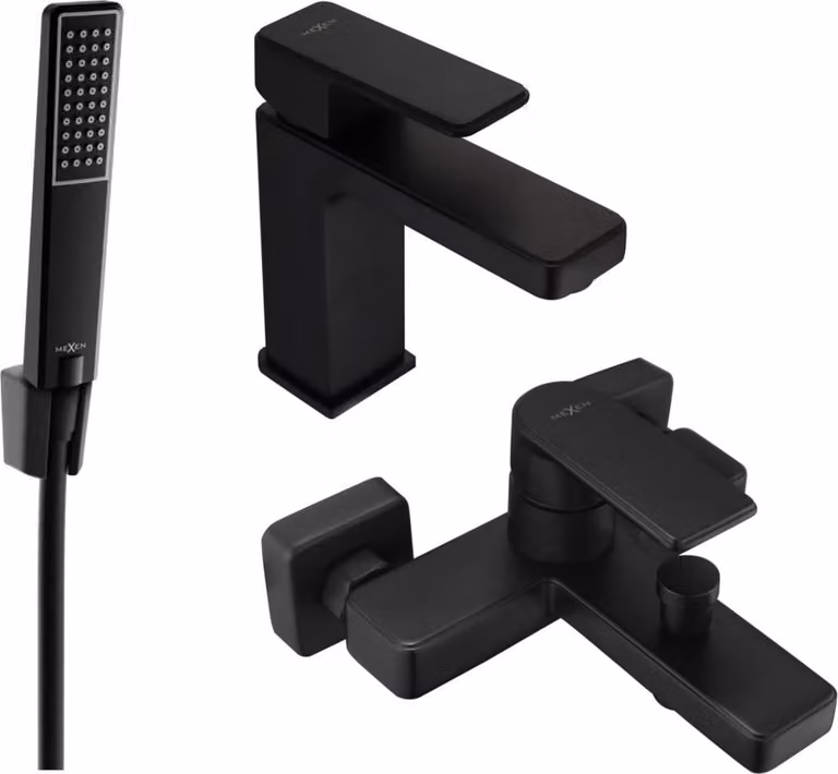 Mexen Mino R72 set da bagno, nero - 72403R72-70