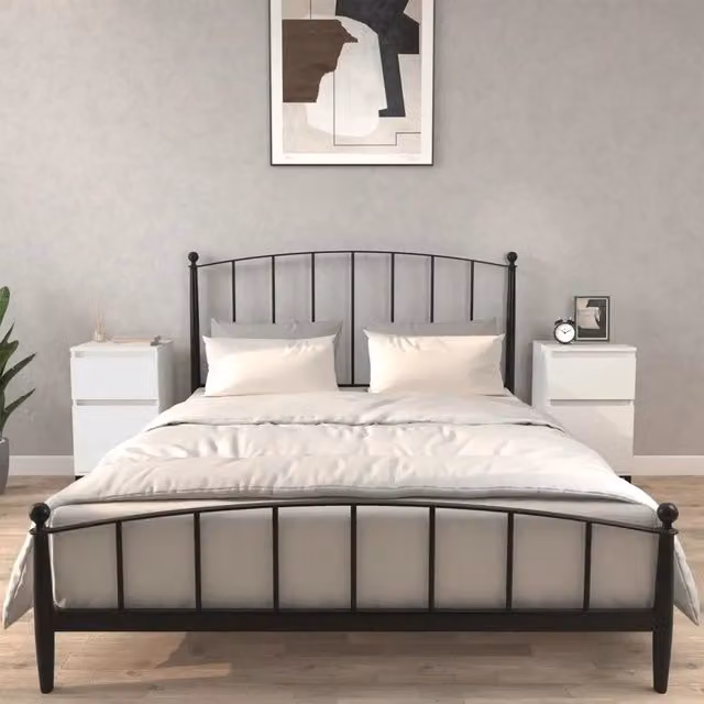 Set di 2 comodini bianchi lucidi vidaXL da appendere al muro in stile moderno L/P/H: 40 x 35 x 70 cm