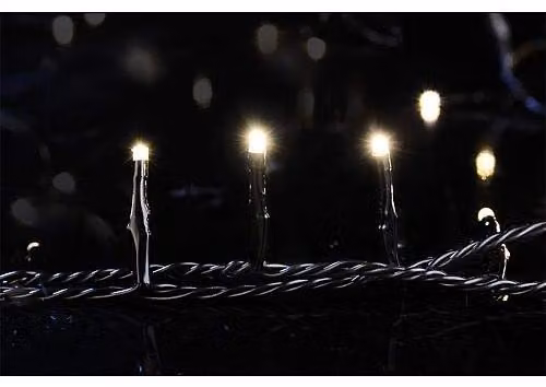 Catena luminosa a LED, multicolore/bianca calda, 180 luci, 22,9 metri, controllo tramite app