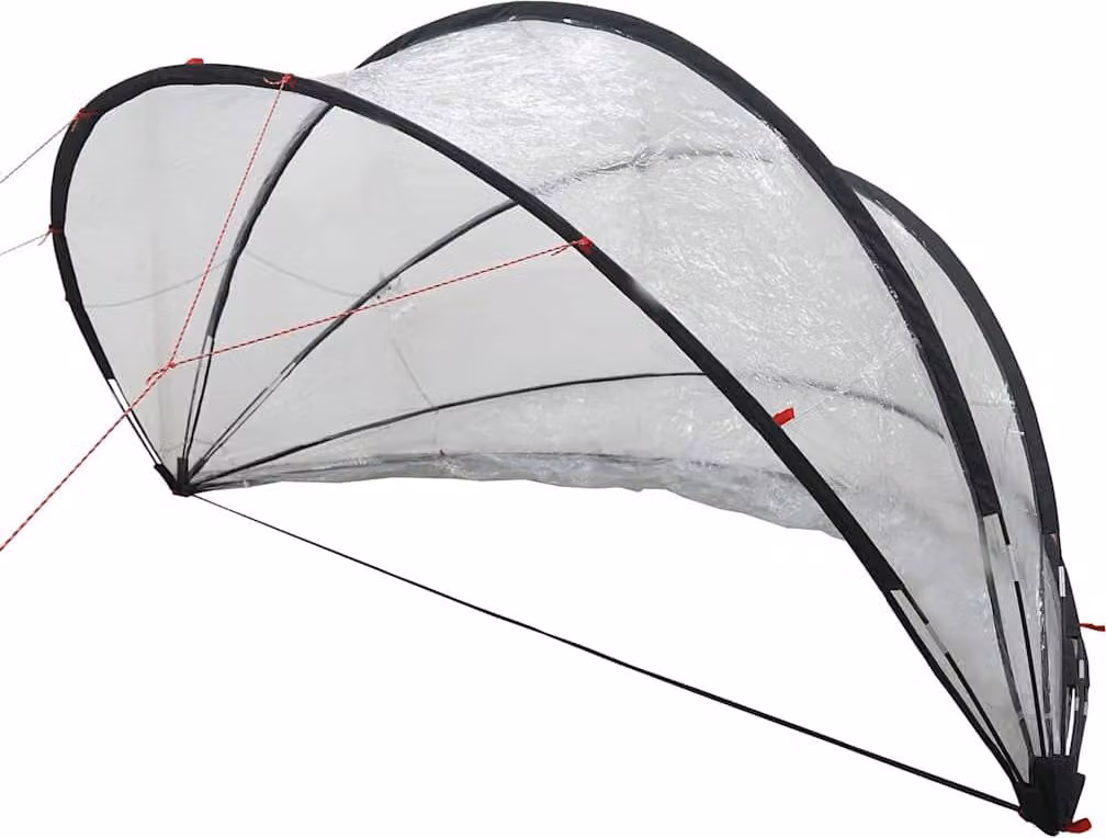 vidaXL Cupola per piscina, 405 x 405 x 192 cm, PVC trasparente