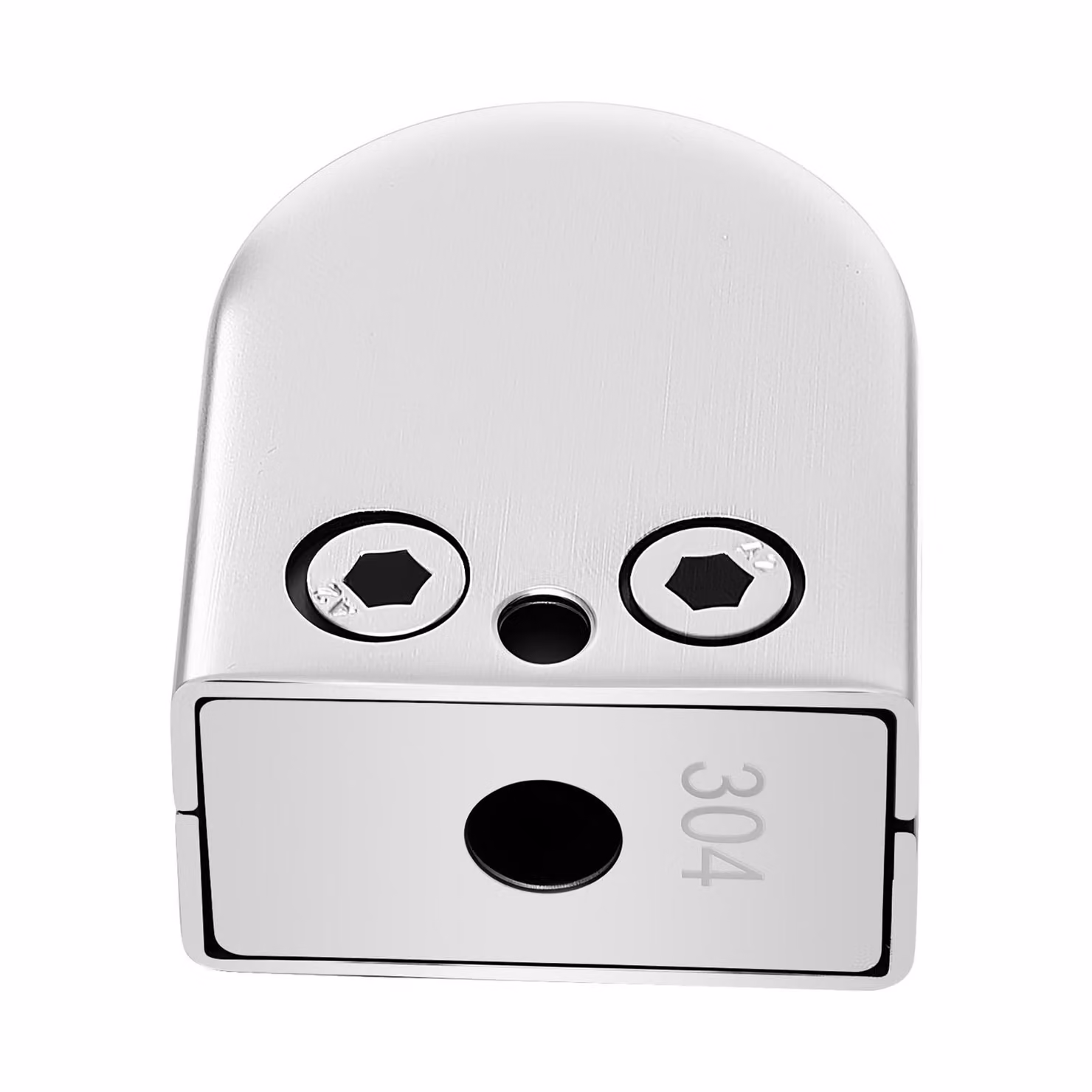 Porte in vetro, acciaio inossidabile 304, campo di serraggio da 8 a 10 mm, dimensioni 4,3 * 2,4 * 5,5 cm, confezione da 20, peso netto 2,07 kg