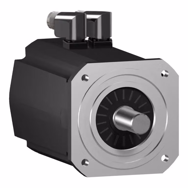 Servomotore CA Schneider Electric, SH3, 205 mm, 36,9 Nm, albero liscio IP65/IP65, multigiro 128 P/U, M40+M23, freno SH32051P02F2100