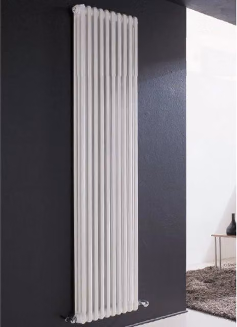 Batteria completa Radiatore Termosifone in acciaio tubolare Cordivari Ardesia 3 Colonne da 3 a 20 elementi h 2000 mm interasse 1944 mm tappi e riduzioni inclusi 5 elementi h. 2000