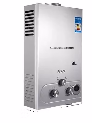 VEVOR Scaldabagno a GPL, erogazione istantanea di acqua calda, potenza fino a 36 kW , 8L 16KW