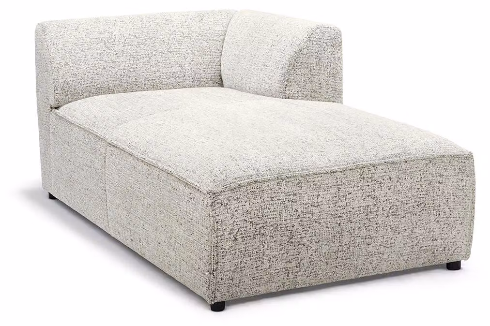 Element modulare per divano, modello Brick, lato destro, colore crema-pergamena