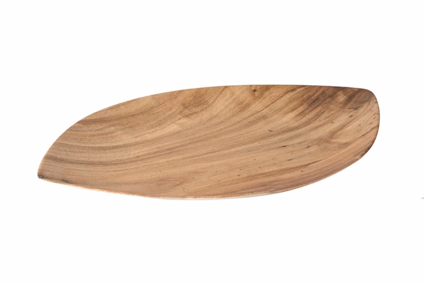 Vassoio Foglia Effetto Legno, Cm53X33,5X3, 6 pezzi