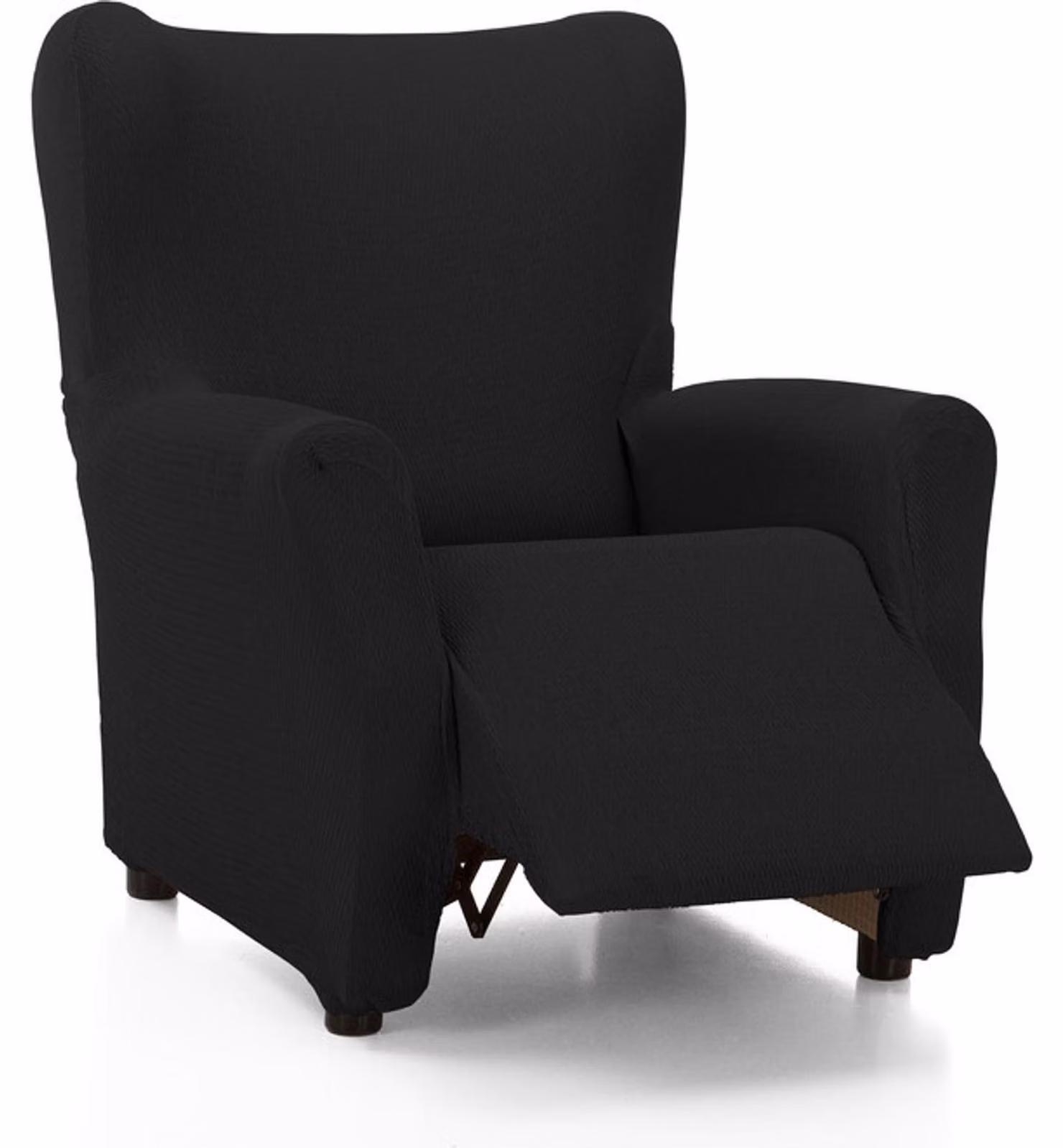 Solidchoice - Copertura elastica e extra morbida per poltrona relax, nera, regolabile