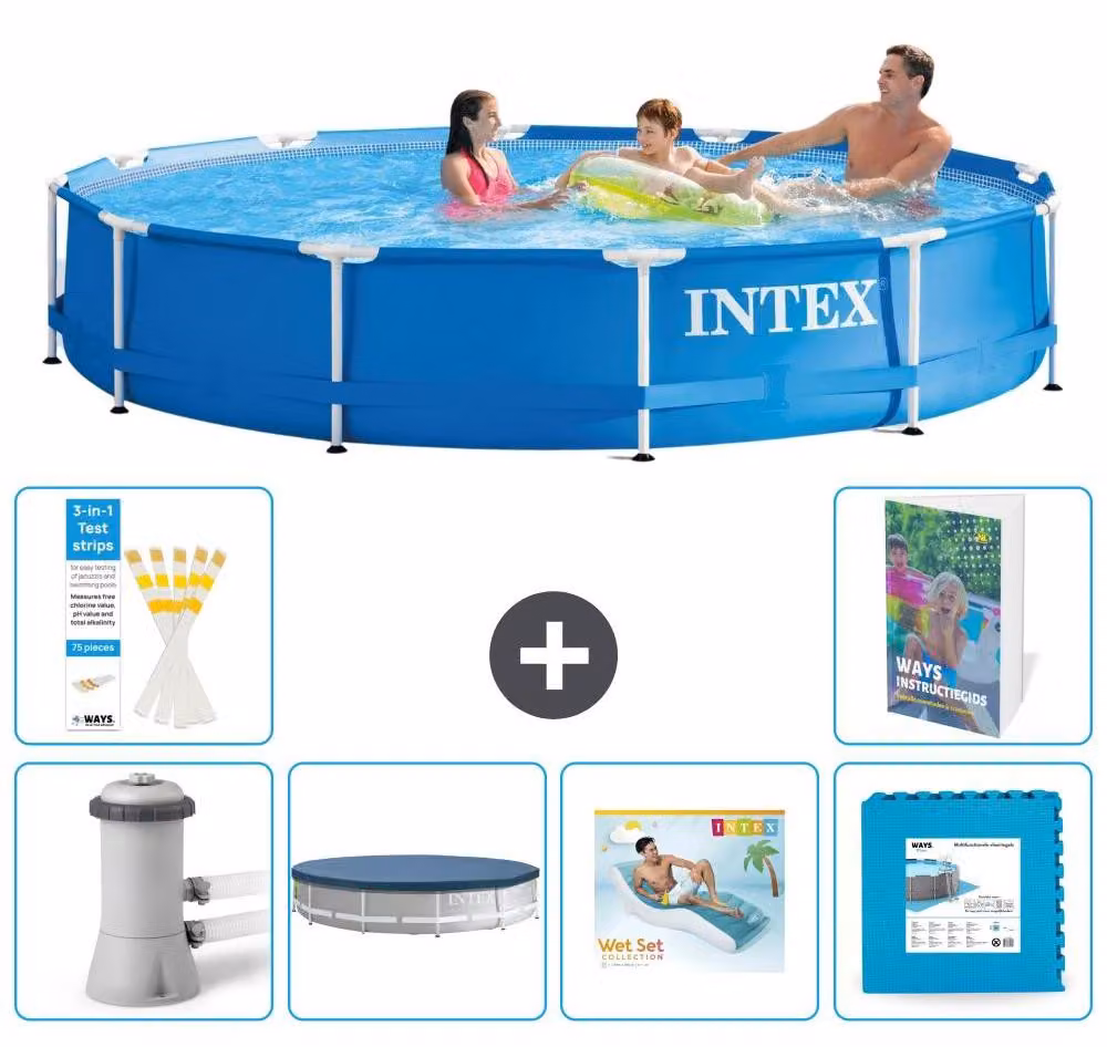 Piscina autoportante rettangolare - 366x76 cm - composta da 5 parti - modello S303