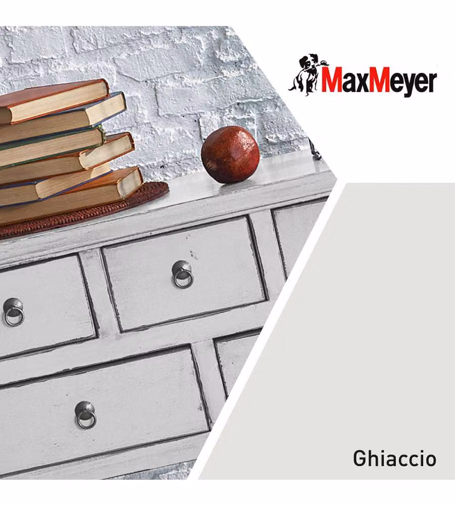 MaxMeyer Smalto Brillante all'acqua Poliuretanico Bianco Ghiaccio 0,125 l