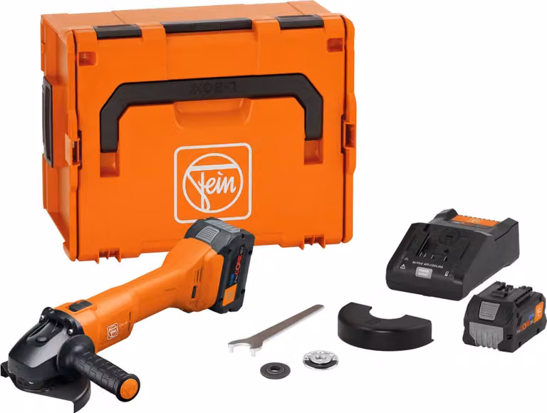 Smerigliatrice angolare a batteria Fein Ø 125 mm CCG 18-125-12 AS Set ProCore | 71221662000