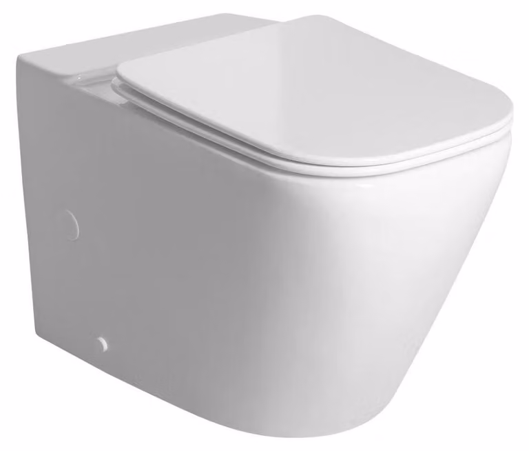 IMALA Vaso WC per WC combinato, senza brida, 61x35,5 cm, scarico inferiore/posteriore, bianco