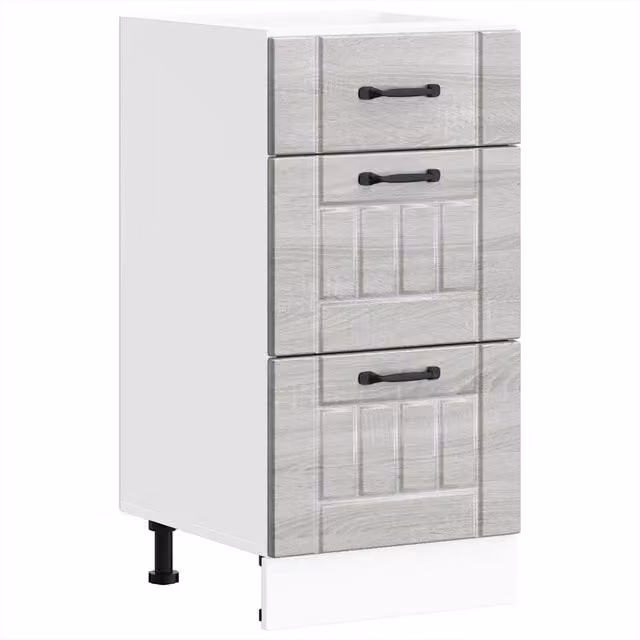 Mobile da cucina moderno Lucca in legno ingegnerizzato Sonoma grigio L: 40 cm, P: 46 cm, H: 81,5 cm