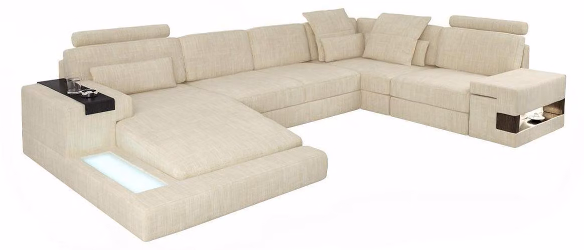 Ecksofa Eck Polster Wohnlandschaft Couch Sofa Ecken U-Form jvmoebel ® Möbel