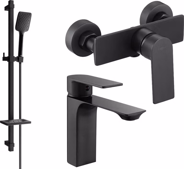 Mexen Alexa DQ62 set doccia, nero - 71204DQ62-70