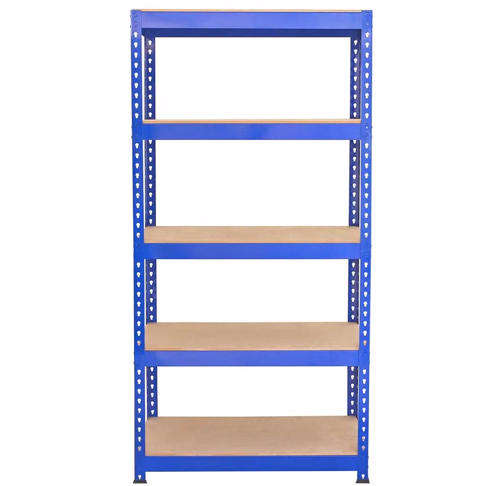Scaffale in acciaio Monster Shop blu per magazzino e garage L: 90 cm, H: 180 cm, P: 50 cm – 2