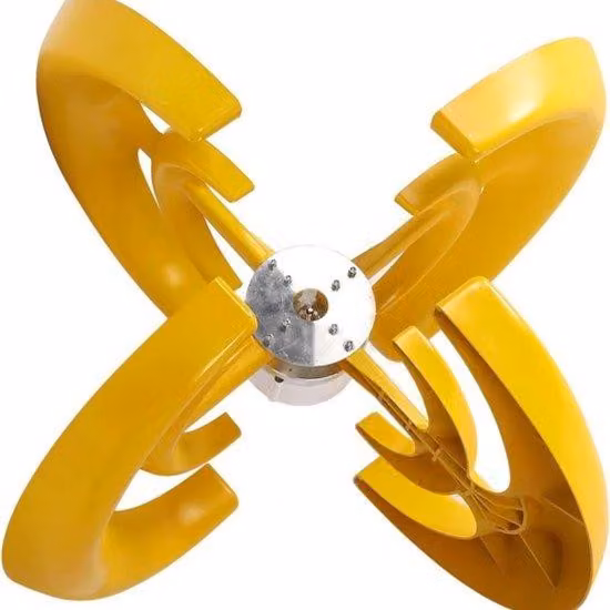 Generatore eolico a 4 pale rotanti da 1200 W con design a riflettore; kit energetico con centralina di controllo per funzionamento misto in un sistema eolico-solare