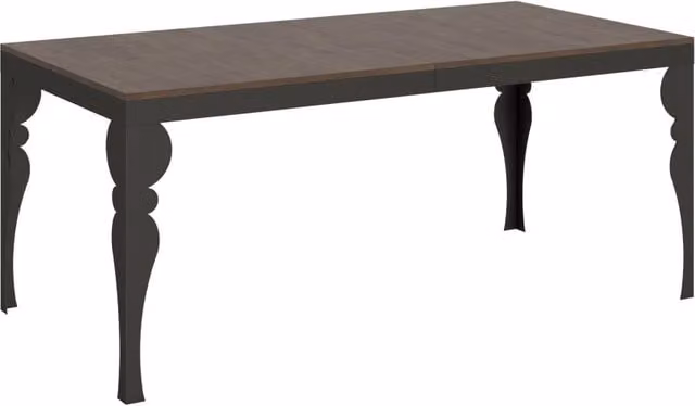 Tavolo da pranzo allungabile Paxon Evolution moderno in legno e metallo color noce L: 180-284 cm, P: 90 cm, H: 80 cm