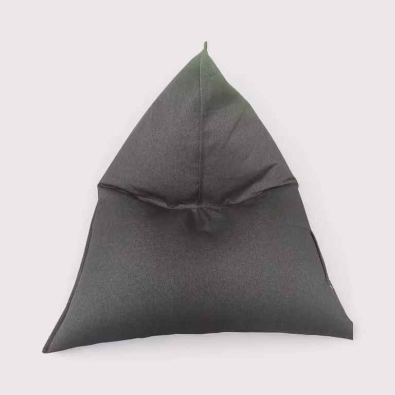 Clerodendro - Fodera per pouf a sacco grigio da riempire
