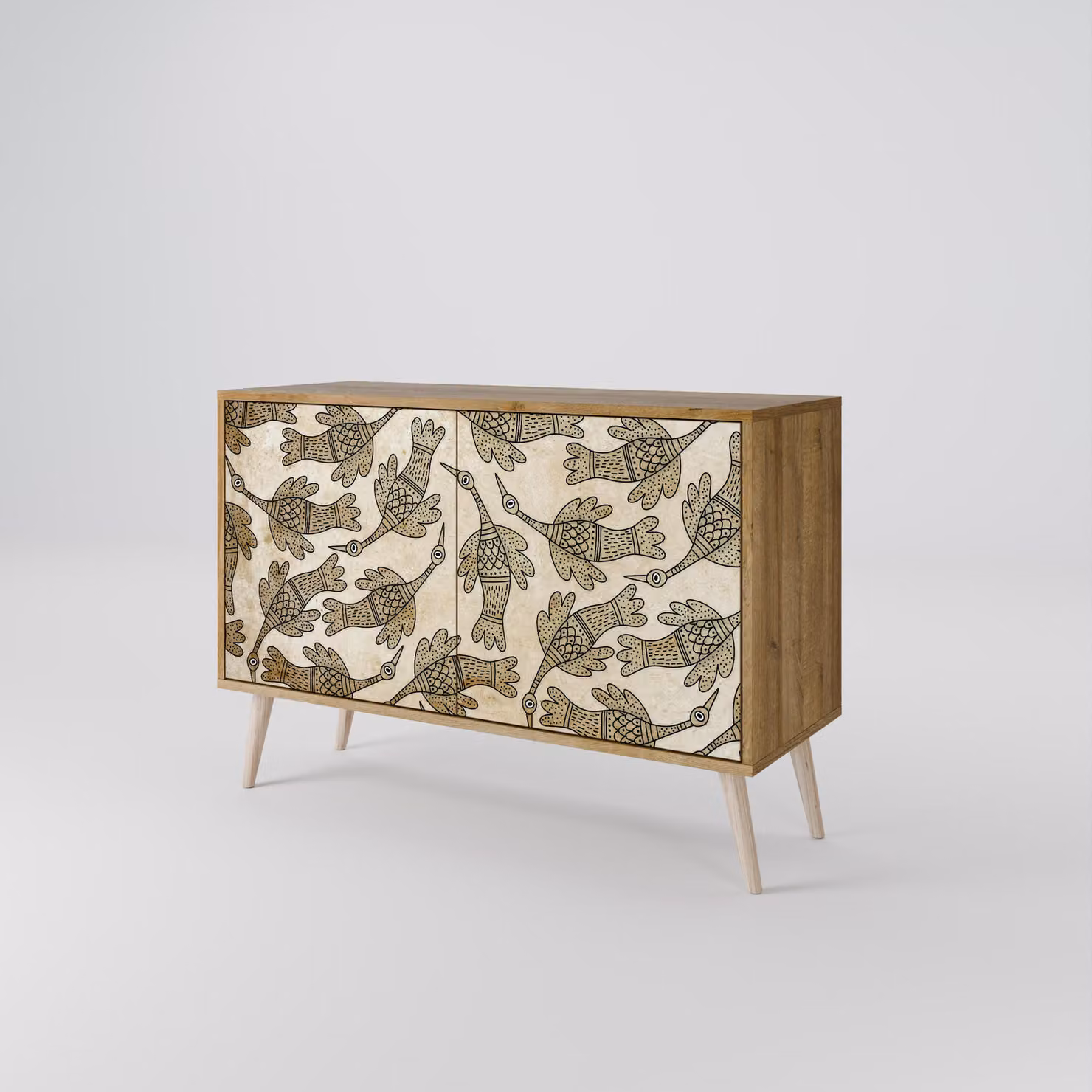 Cassettiera Spacerebels a 2 ante - credenza cassettiera - credenza alta - mobile guardaroba - soggiorno camera da letto - 57,5×111×42 (HxLxP)