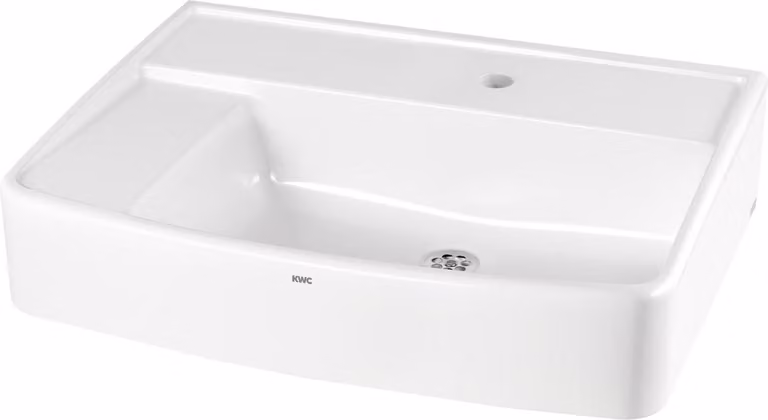 KWC AR lavabo da camera, SIRIUS, MIRANIT, 600x150x450 mm, con foro per rubinetto