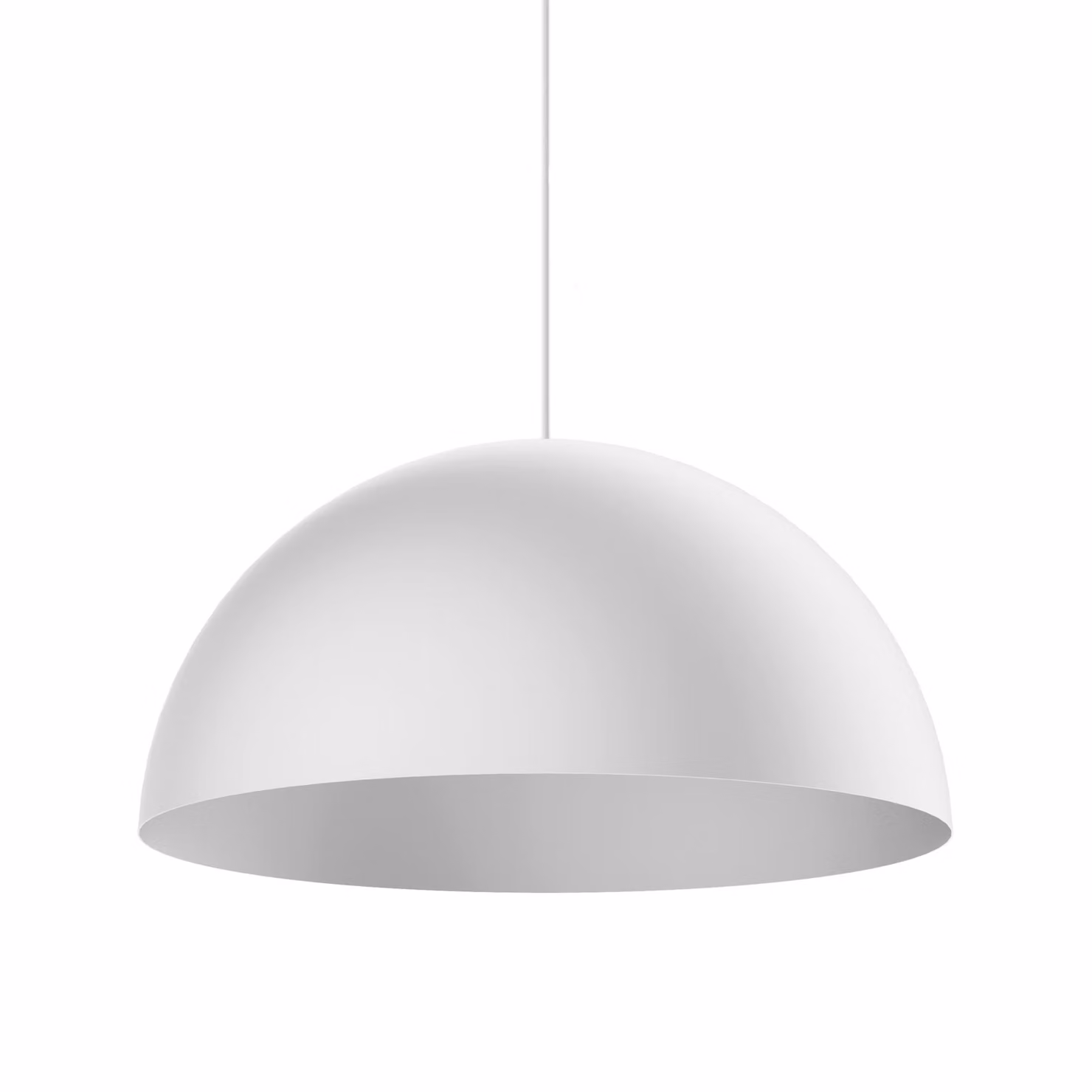 Lampada a sospensione CASSIS, 1XE27, max. 42 W, metallo, bianco opaco, D40 cm