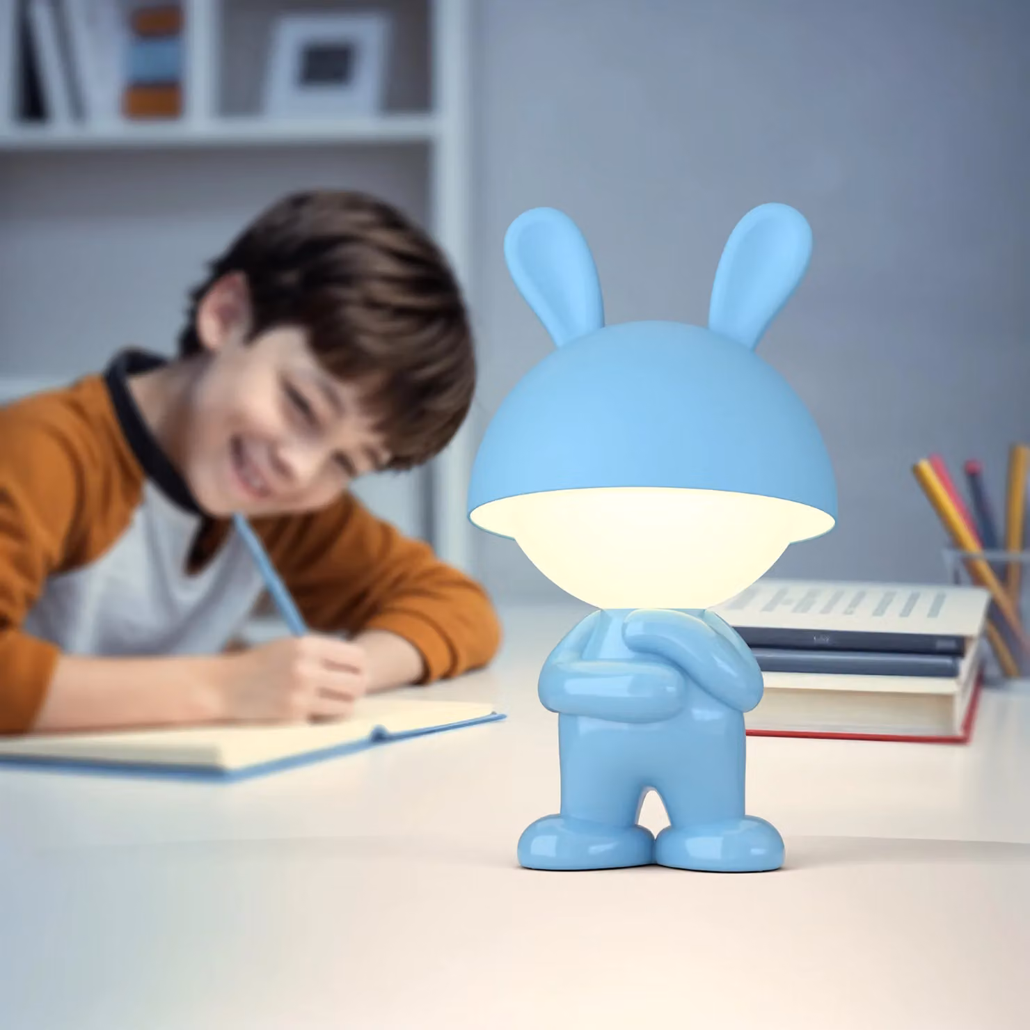 DICTROLUX Lampada da tavolo a LED Light Pets con tecnologia Touch e Dimmerabile, luce bianca calda, Altezza: 21,6 cm – 4
