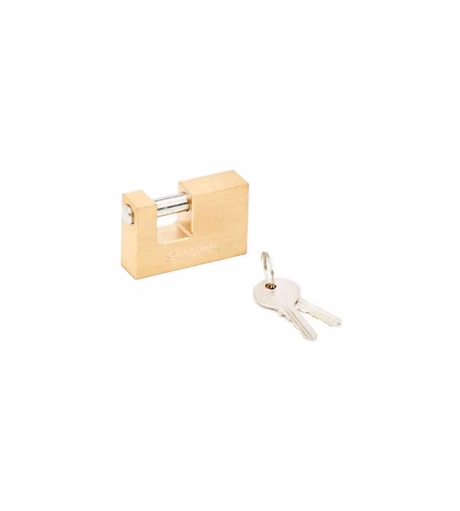 Lucchetto Rettangolare Ottone Mm.50