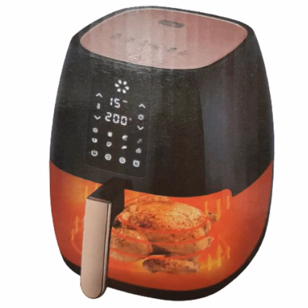 Friggitrice ad aria Andowl Q-z8 da 5 lt, 1400W, con display LCD e timer, colore nero – 2