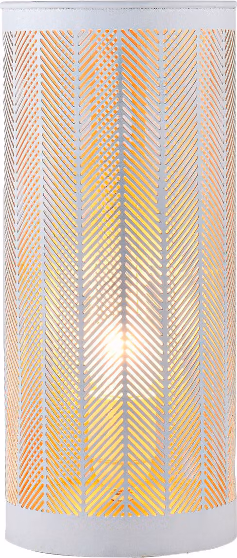 Lampada da comodino decorativa Boho Lampada da tavolo Aigna Small White