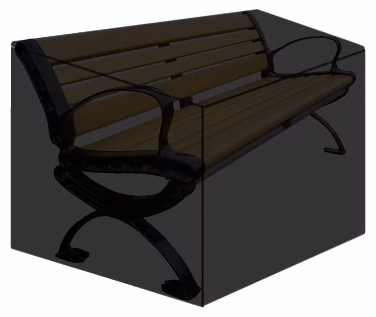 Copertura per panchina da giardino, impermeabile, resistente ai raggi UV, per 3 posti, dimensioni 162x66x89 cm