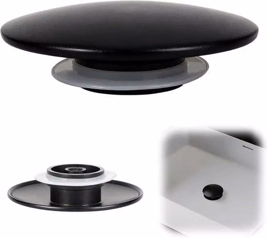 Sistema di scarico per piscine - Sostituzione dello scarico per tubi da giardino - Scarico a umido nero da 66 mm - Guarnizione per scarico a umido - Facile installazione - Spruzzatore per lavabo da bagno, lavabo da bagno e lavello da cucina