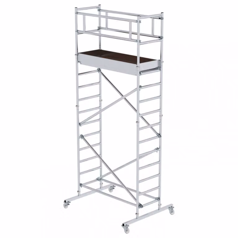 Ponteggio avvolgibile standard in alluminio per altezze di lavoro fino a 7,20 m 166320